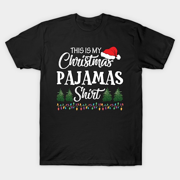 This is My Christmas Pajama Shirt Funny Xmas T-Shirt by finchandrewf